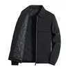 Men Jacket Coats Flannel Lapel Oversize 4XL 5XL 6XL Plus Size Windbreaker Business Spring Autumn Pocket Trench Warm Casual Male 3