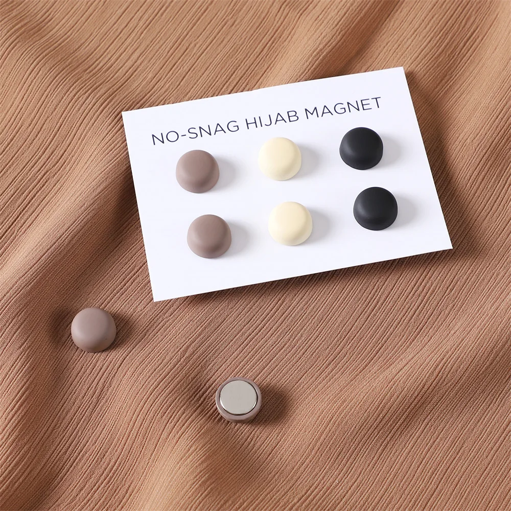 Magnetische Hijab Pinnen - Clip Geen Gaten Pennen Broches - Hart Hijab Broche Sjaal Pins 4 Paar Veelkleurige Hijab Pins Voor Vrouwen Moslim Sjaal Hijab Cardigan