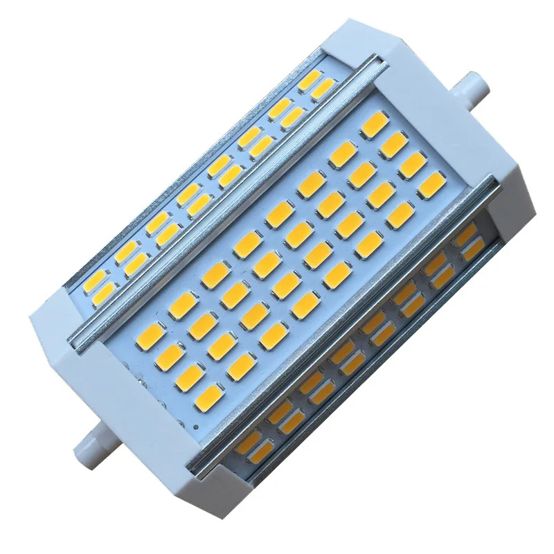 LED R7S 긴 110V/220V, 전원 공급 장치 방열, 두꺼운 알루미늄 조광, 30W, 118mm