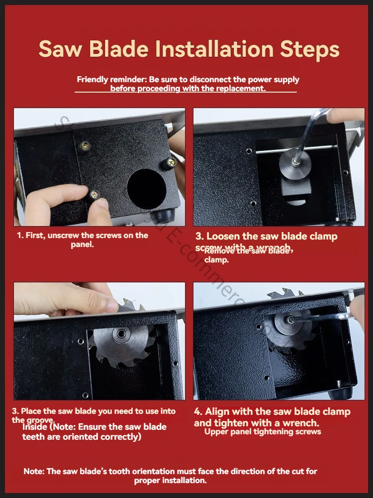 미니 소형 테이블 톱 다기능 전기톱 데스크탑 마이크로 절단기 정밀 가정용 DIY 수제 전기톱