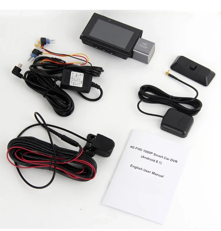 Bluavido 4G ȵ̵ 8.1 ڵ DVR GPS  ī޶, FHD 1080P ڵ  ڴ,   ķ, ߰ 24 ð   