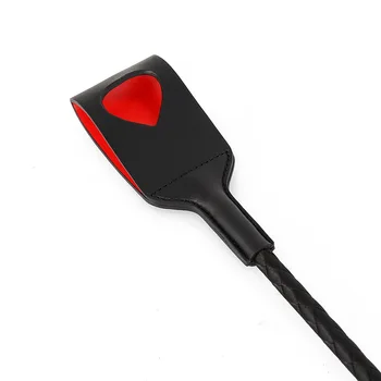 1pc 60cm Long Handle Faux Leather Riding Crops BDSM Bondage Spanking Paddle Whips Sex Toy Adult Sex Toy For Men Women Sex Shop 4