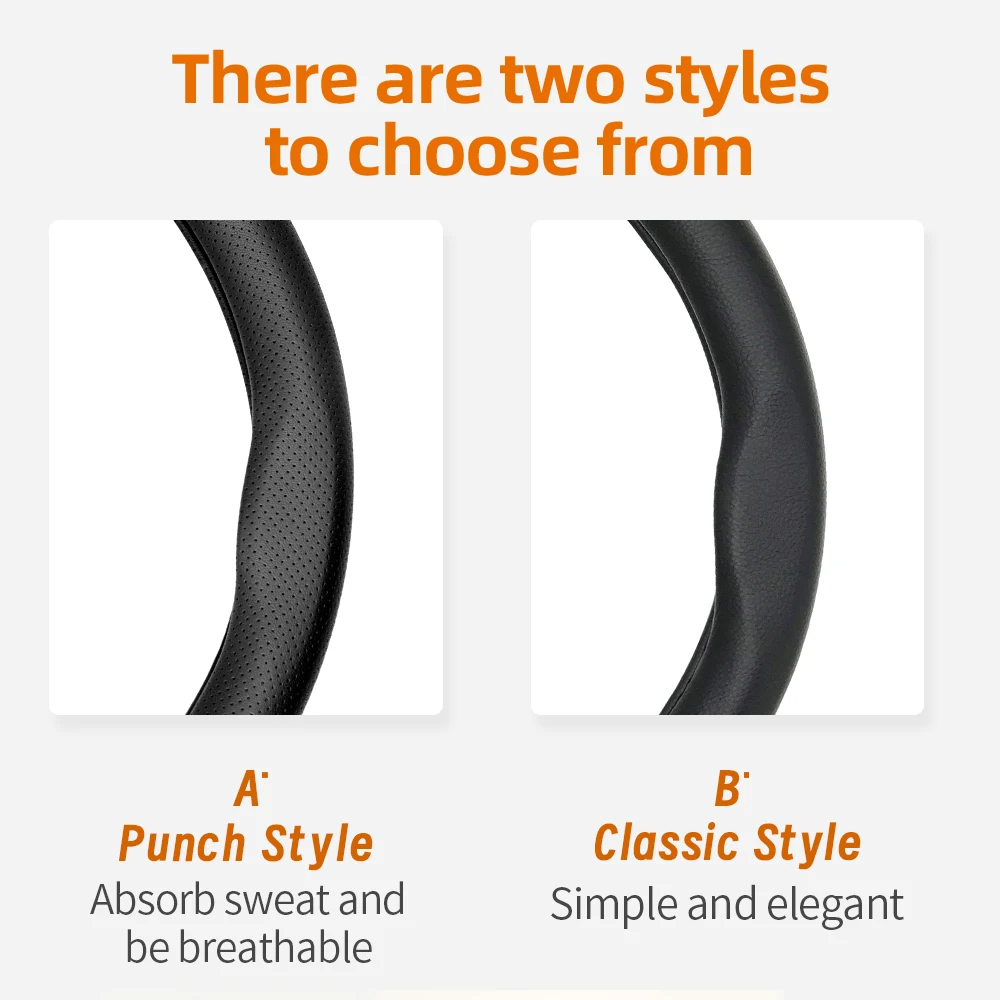 Steering Wheel Cover For BYD Fit Dolphin Mini Seal Atto 3 Song Plus Pro King F3 Shark M6 Seagull