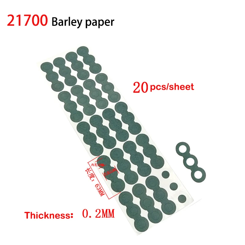 3P 21700 Batteria Agli Ioni Di Litio Guarnizione Isolante Carta D'Orzo Pacco Batteria Elettrodo A Celle Elettrodi Isolanti Cavi Cuscinetti Isolati