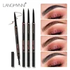 Langmanni Double headed Rotable Eyebrow Pen with a 1.5mm diameter Fine refill Waterproof Wild Eyebrow Pen and Eyebrow Brush 1
