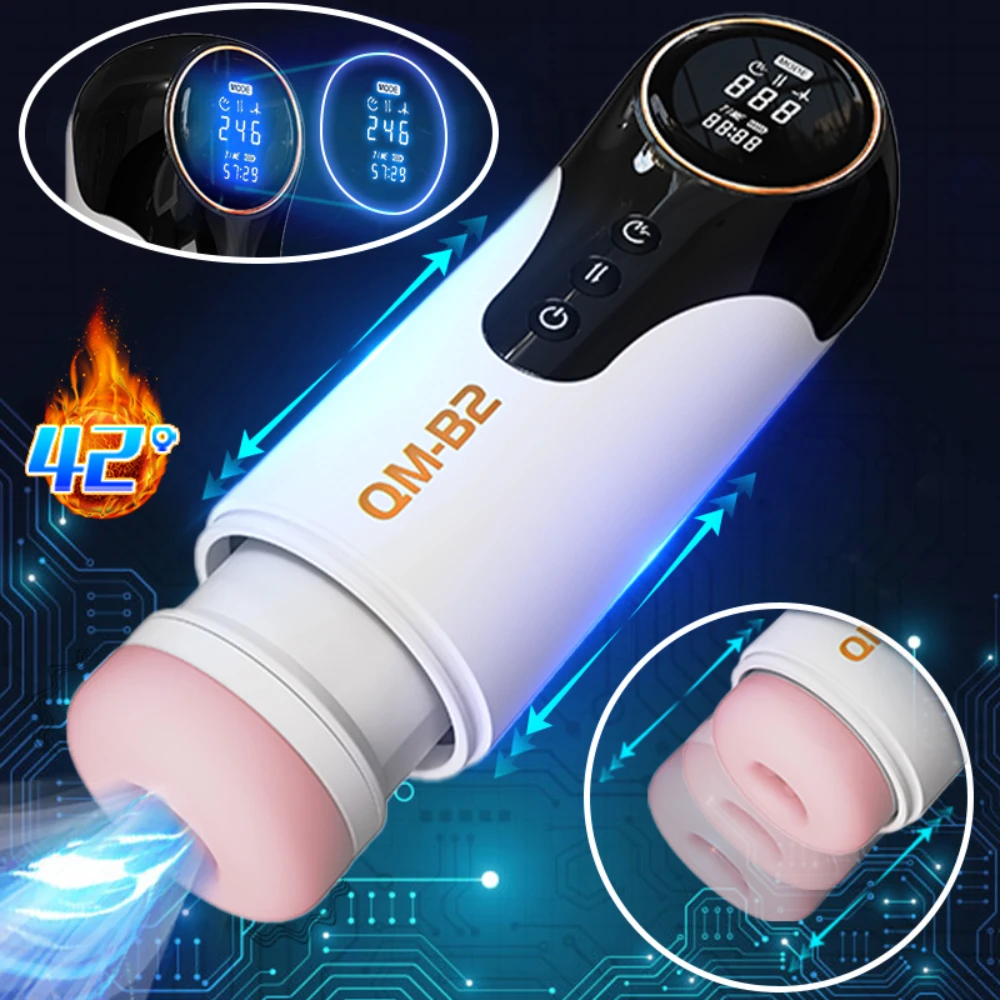 Automatic Rotating Male Masturbator Cup With Piston Function_voghion.com