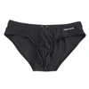 2023 Men's Swimwear Fashion Triangle Swim Trunks Summer Black Swimsuit Low Waist Bikini Panties Quick-Drying Push Pad Briefs 1