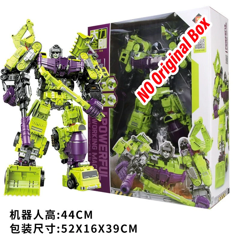 Jinjiang 6 IN 1 Devastator Classic Toys Cool Transformation