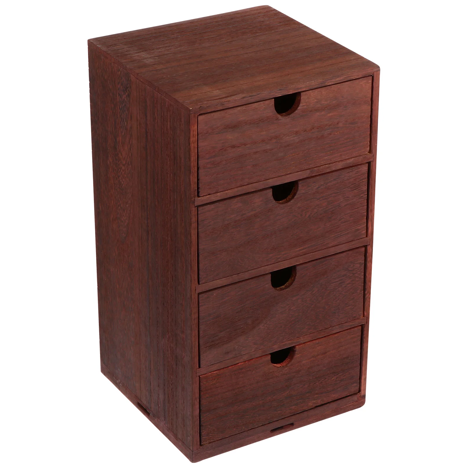 Wooden Storage Box Desktop Drawer Organizer Wood Outdoor Bins Crates Tabletop Cabinet Desk Mini Dresser Cube Boxes Drawers