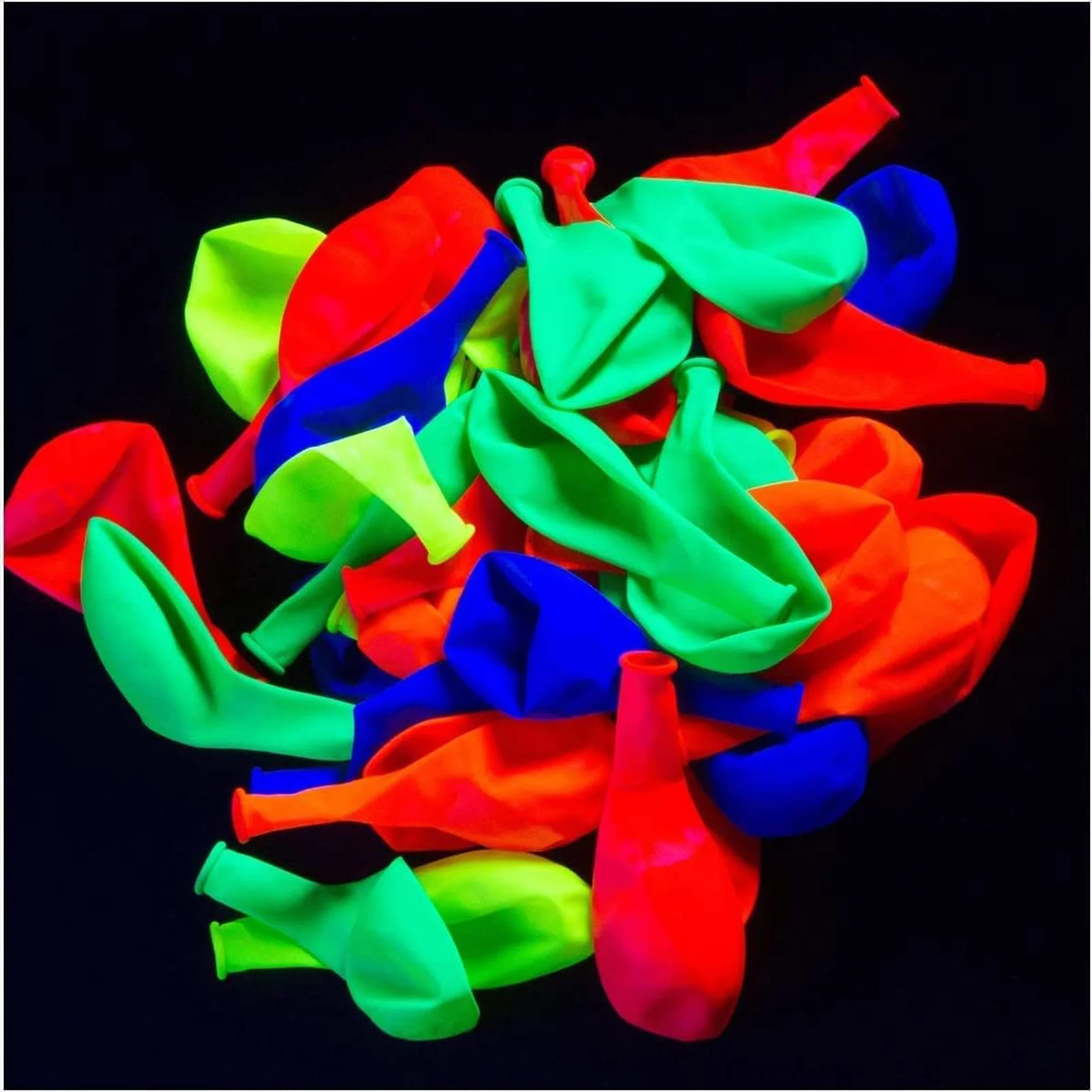 

30pcs Neon Glow In The Dark Latex Balloons in Multiple Colors Fun UV Fluorescent Party Luminous Ballons for Birthday Decoration