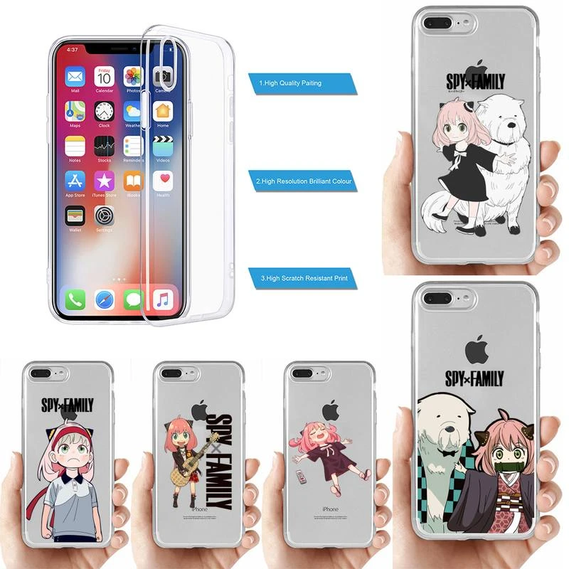 SPY x FAMILY Phone Case for iPhone 11 12 13 mini pro XS MAX 8 7 6 6S Plus X 5S SE 2020 XR clear case lifeproof case iphone xr