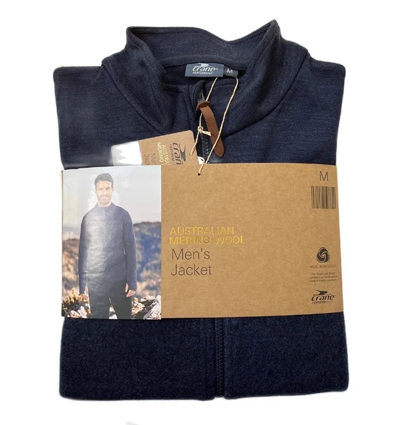Men's Merino Wool Jackets 80% Merino Wool Full-Zip Sweater Heavyweight 300g Thermal Winter Men Jacket Wander Jacket Anti-Odor 3