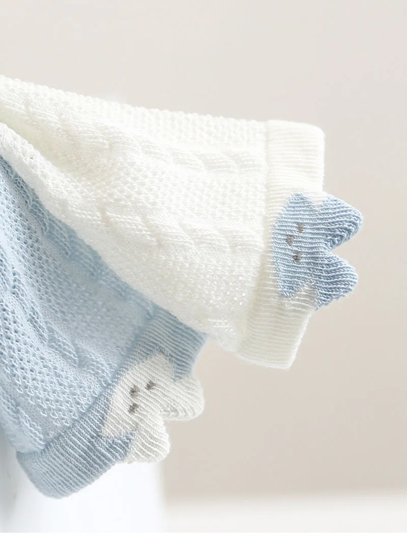 Cotton Mesh Ankle Socks for Newborn Kids Summer