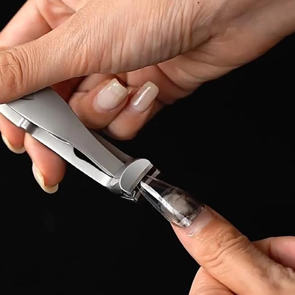 Sainless Steel Nail Clippers Professional Nail Cutter Wide Jaw Opening Thick Nails Trimming Tool Splash-Proof Manicure Cutter