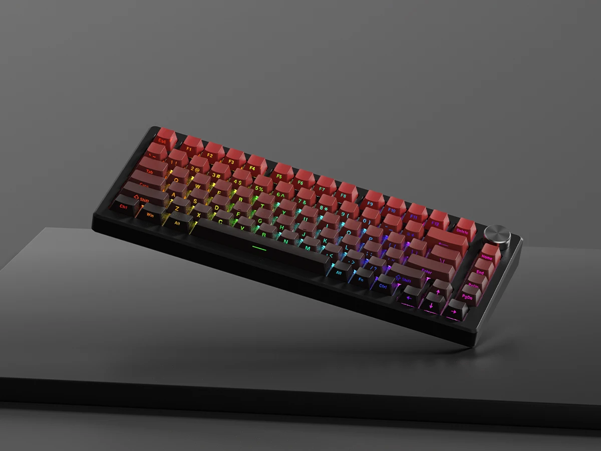 Keycaps, tiro duplo Brilho Através de Backlit