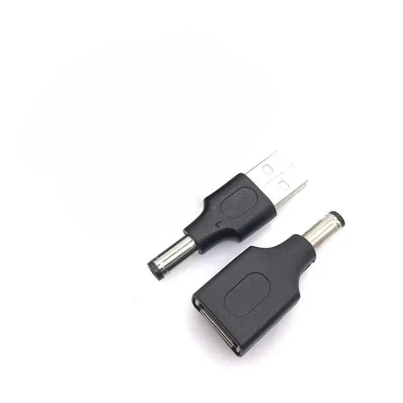 DC 5.5 * 2.1MM Power Converter USB Male Female To DC Male Female 5V Plug Charging Adapter Round Power Adapter Converter Heads