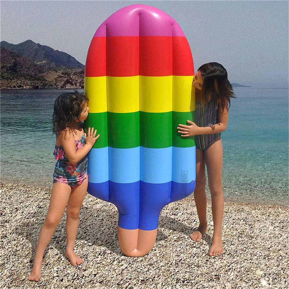 Giant Pool Float Swimming Ring Pineapple Watermelon Inflatable Mattress Floating Row Swimming Circle Beach Pool Party