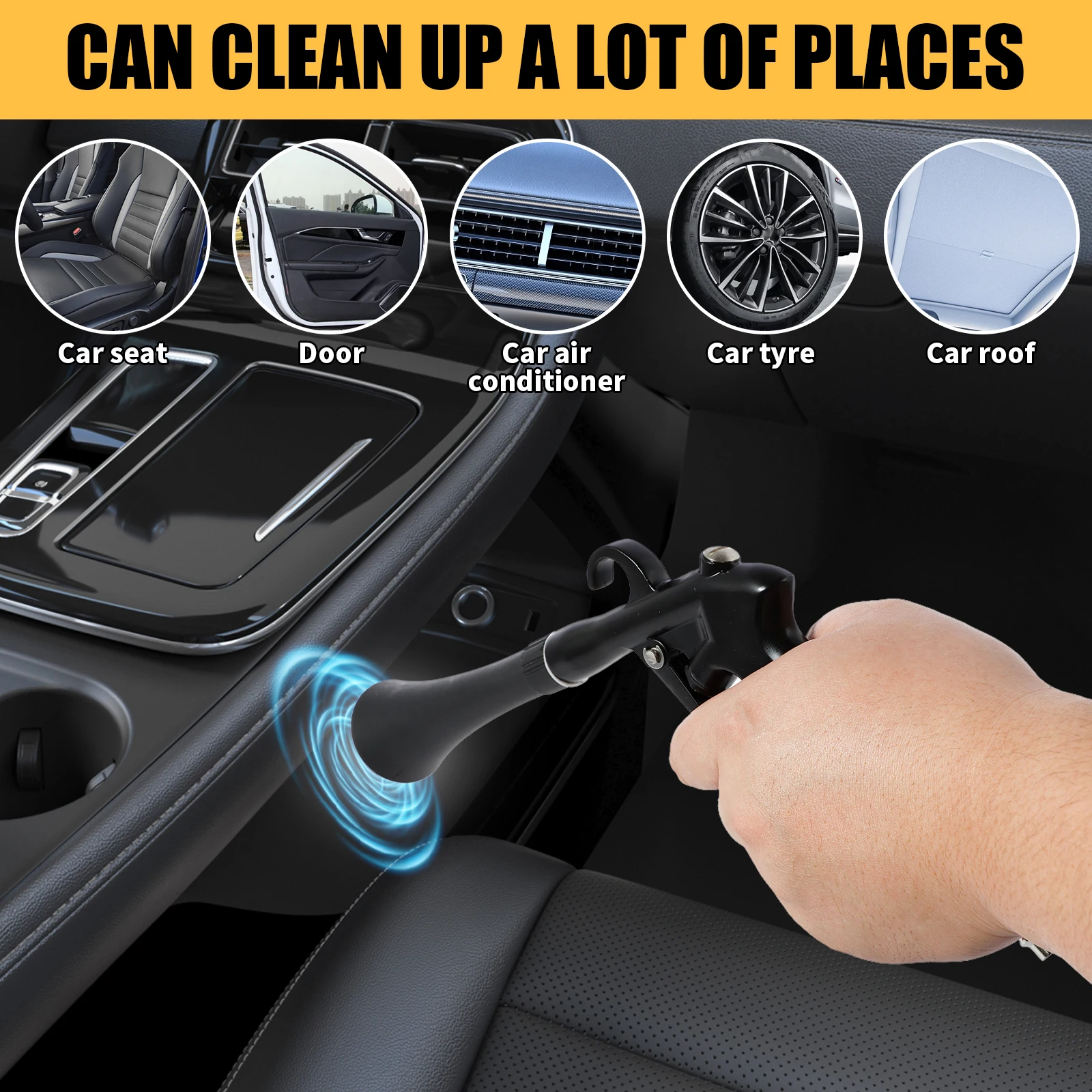 Car Interior Cleaning Kit Efficient Car Detailing Kit Ergonomic Auto Detailing Tools Multipurpose Interior for