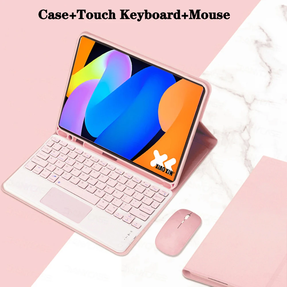 Enhanced Magnetic Keyboard Case with Detachable Bluetooth Functionality