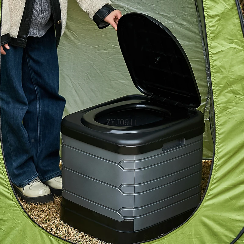 Portable folding outdoor mobile emergency toilet for travel vehicle Emergency camping 4