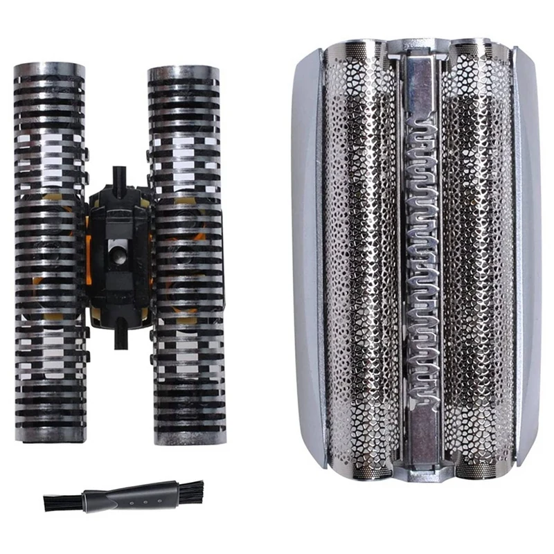 2X 51S-Testina Di Ricambio Per Rasoio Serie Braun 5 51S, Argento