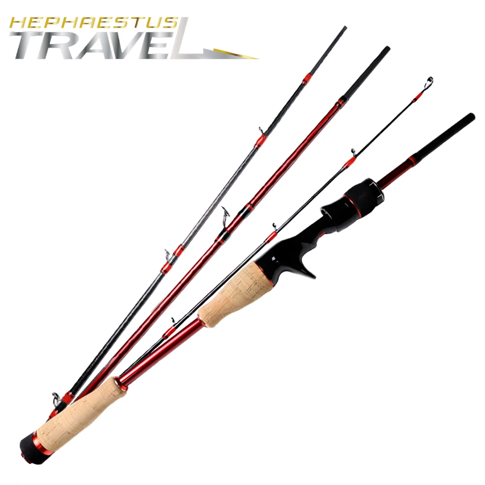180cm 4 Sections Spinning Casting Light Carbon Fishing Rod