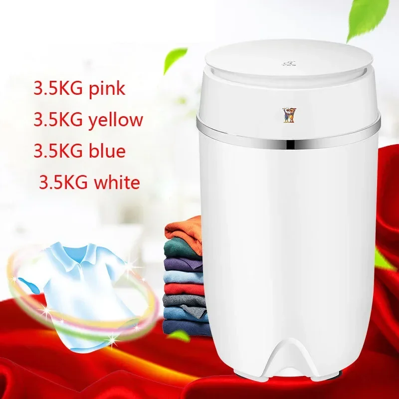 3.5kg/3.6kg/4.5kg Clothes Portable Mini Washing Machine Spin Compact Washer Low Noise for Home Dorm Machine Single-barrel Washer 6