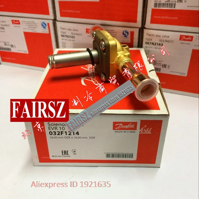 Original DAN.FOSS Solenoid Valve EVR10 032F1214 FAIRSZ STORE