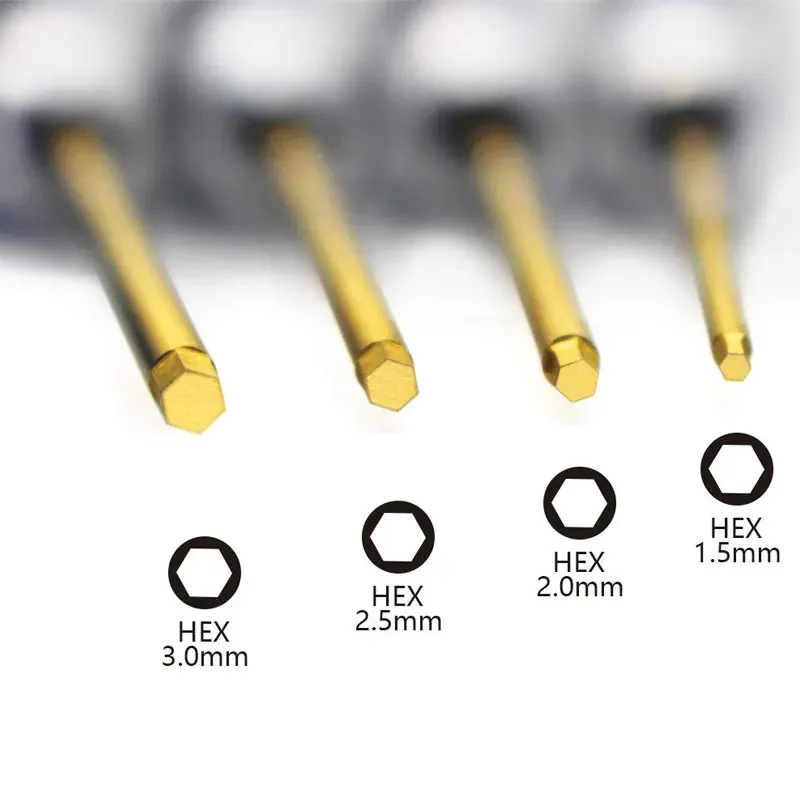 Lot de 4 clés à molette en aluminium et acier titane 175 mm