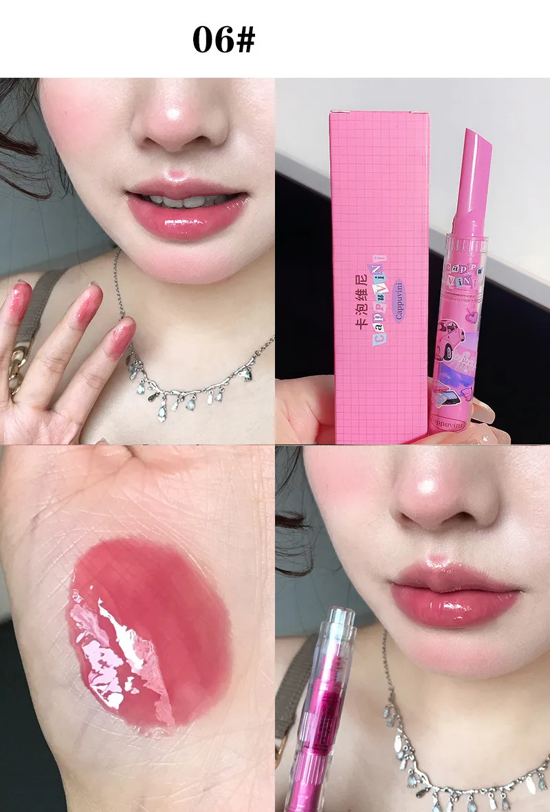 Hydrating Lip Glaze Gloss Plumping Non-stick Waterproof Pink Tint_voghion.com
