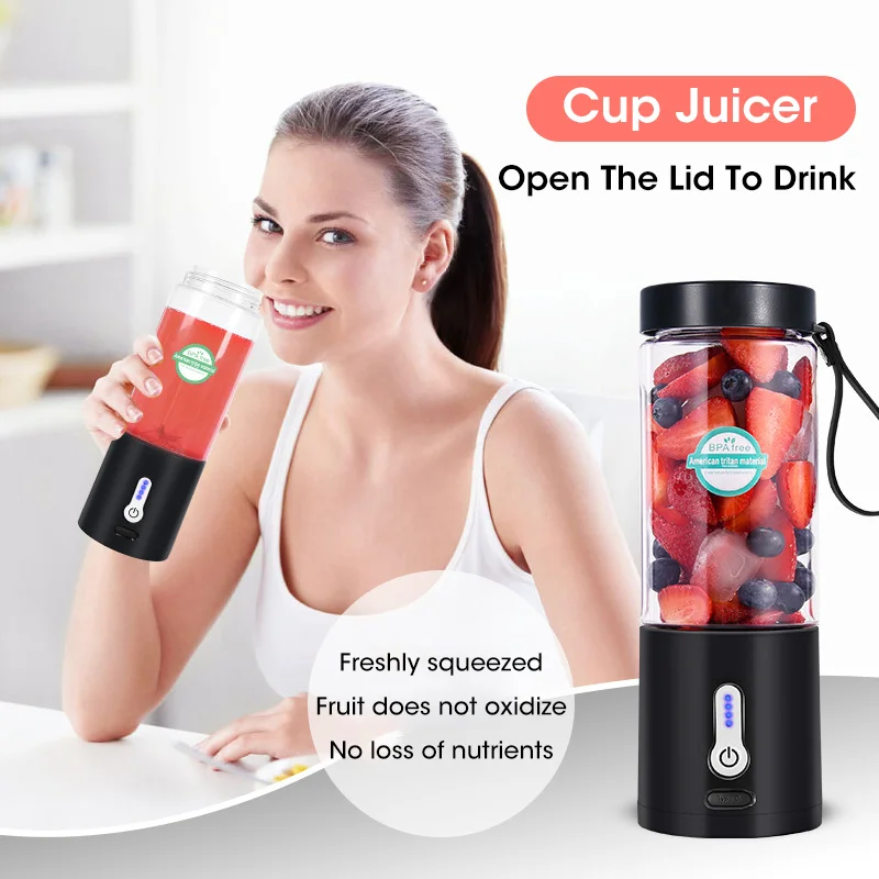 Tanio Elektryczny mikser Smoothie przenośne Blender do soku 530ML duża