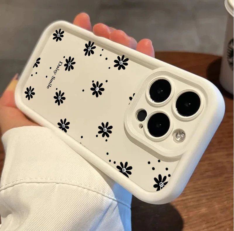 Daisy Flower Silicone Phone Case