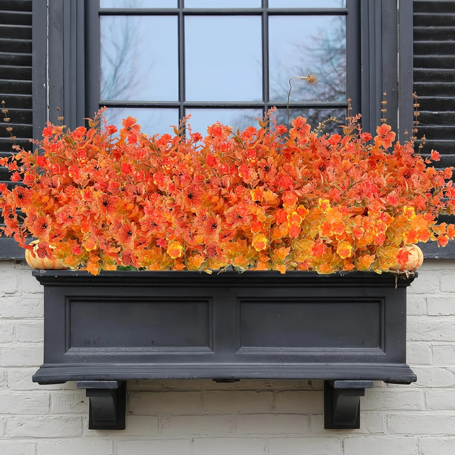 20PCS UV-Resistant Artificial Fall Flowers Outdoor/Indoor 5