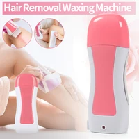 LULAA Roll on Wax Kit for Hair Removal Soft Portable Single Depilatory Roll on Wax Warmer Wax Roller Kit for Women Men Waxing 1