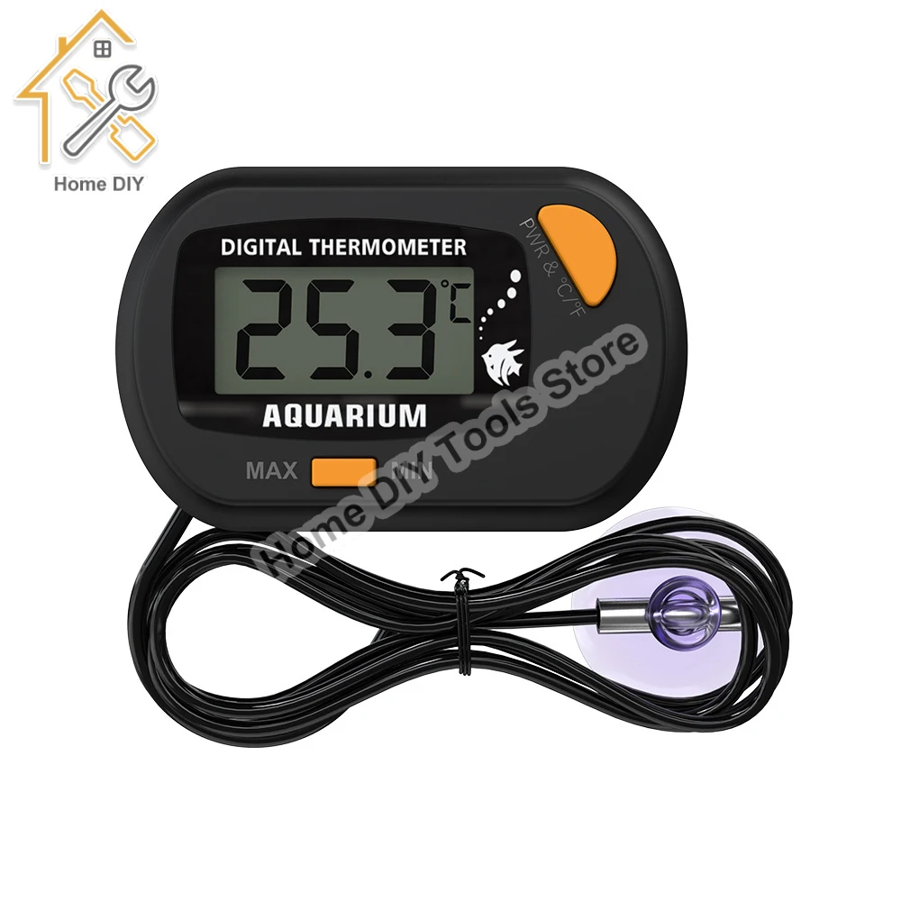 Celsius Degree ℃ Submersible Thermometer Aquarium Fish Tank Electronic  Digital Suction Type Water Temperature Meter Multifunctional Aquarium  Thermometer Waterproof Fish Tank Thermometer - Temu