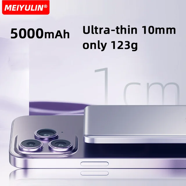 Magnetic 10000mAh Wireless Power Bank Metal Case