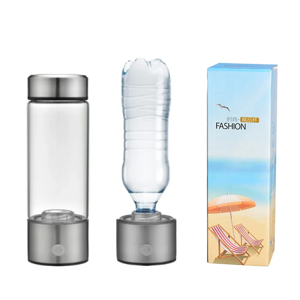 Alkaline Hydrogen Water Ionizer Bottle - USB Rechargeable Antioxidant Generator
