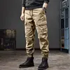 Men's Workwear Trousers Loose Fit Spring Autumn Outdoor Durable Dirt Resistant Casual Pants Youth Popular Style Cargo Pants