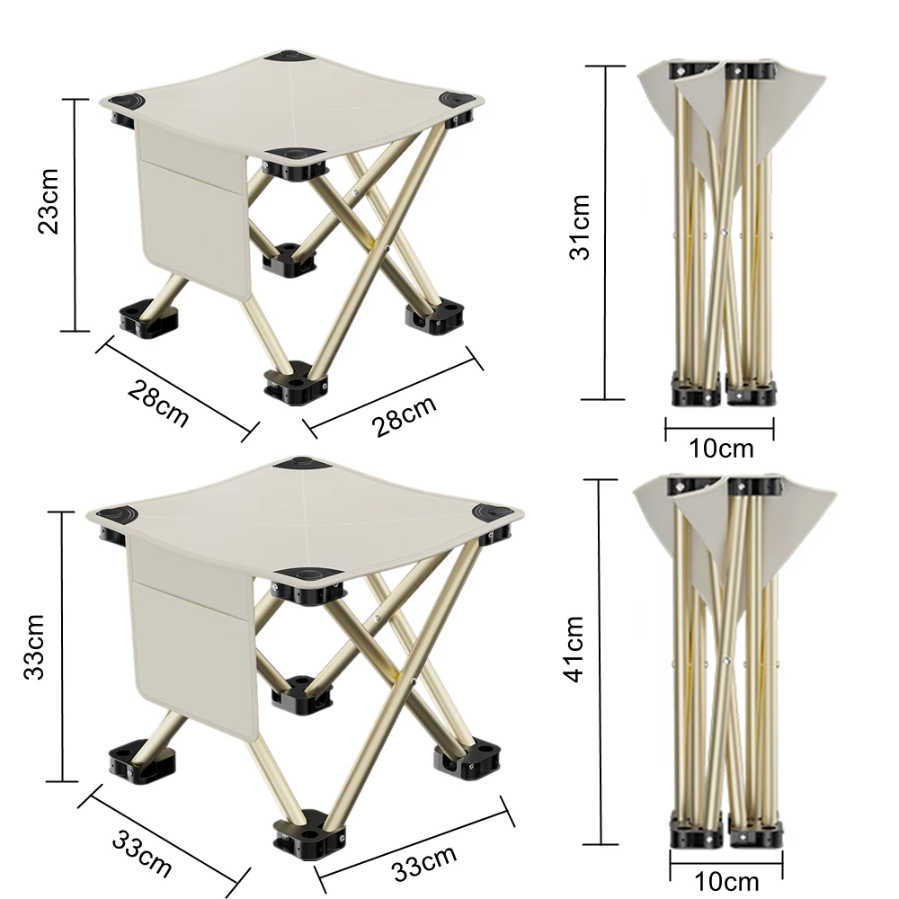 Portable Folding Camping Chair, Foldable Ultralight Outdoor for Camping Fishing Hiking Gardening Travel Camp Seat with Carry Bag 2