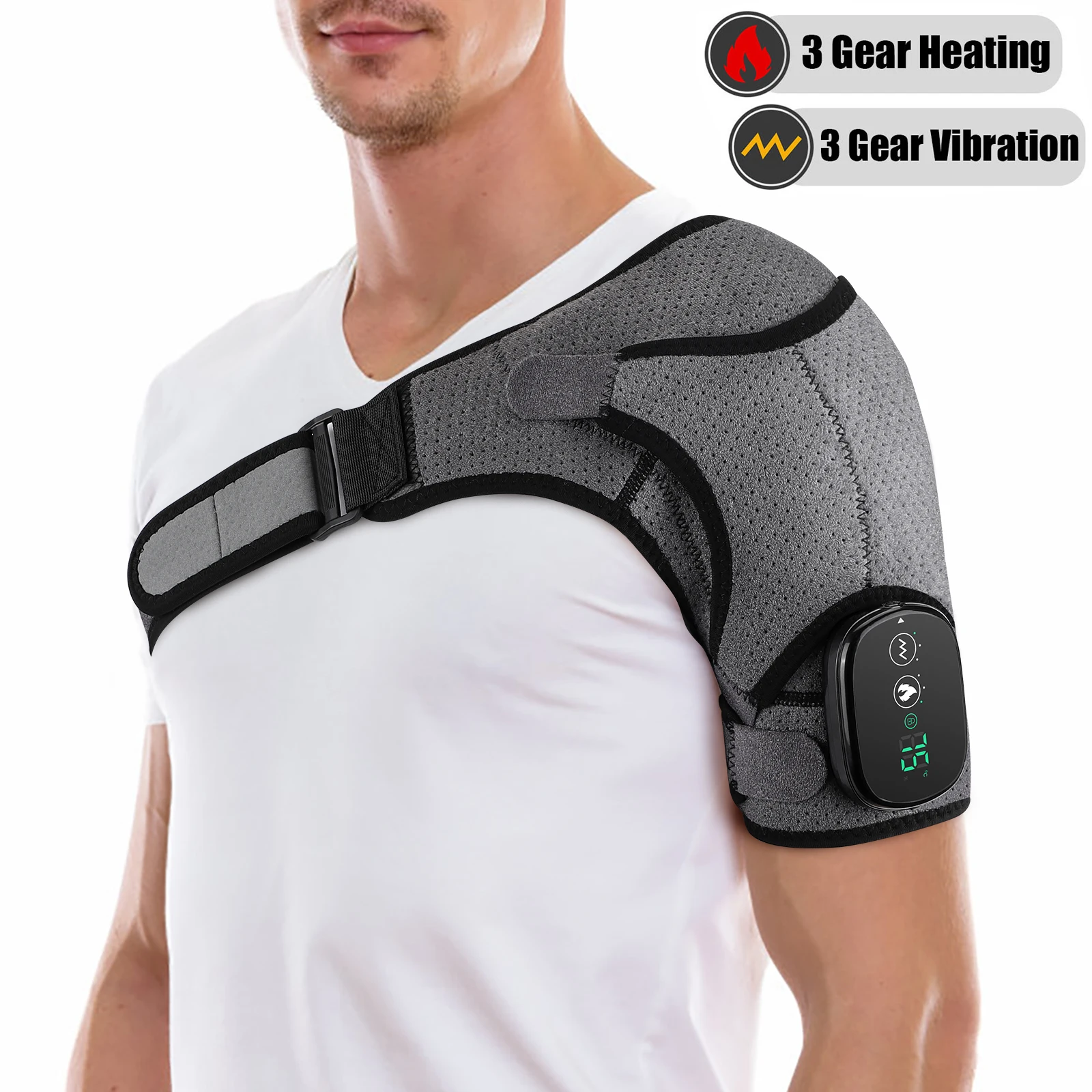 Electric Heating Shoulder and Knee Massager Pad