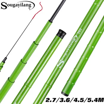 Sougayilang Hard Carbon Fiber Ultra Light Telescopic Carp Fishing Rod 2.7/3.6/4.5/5.4M 1