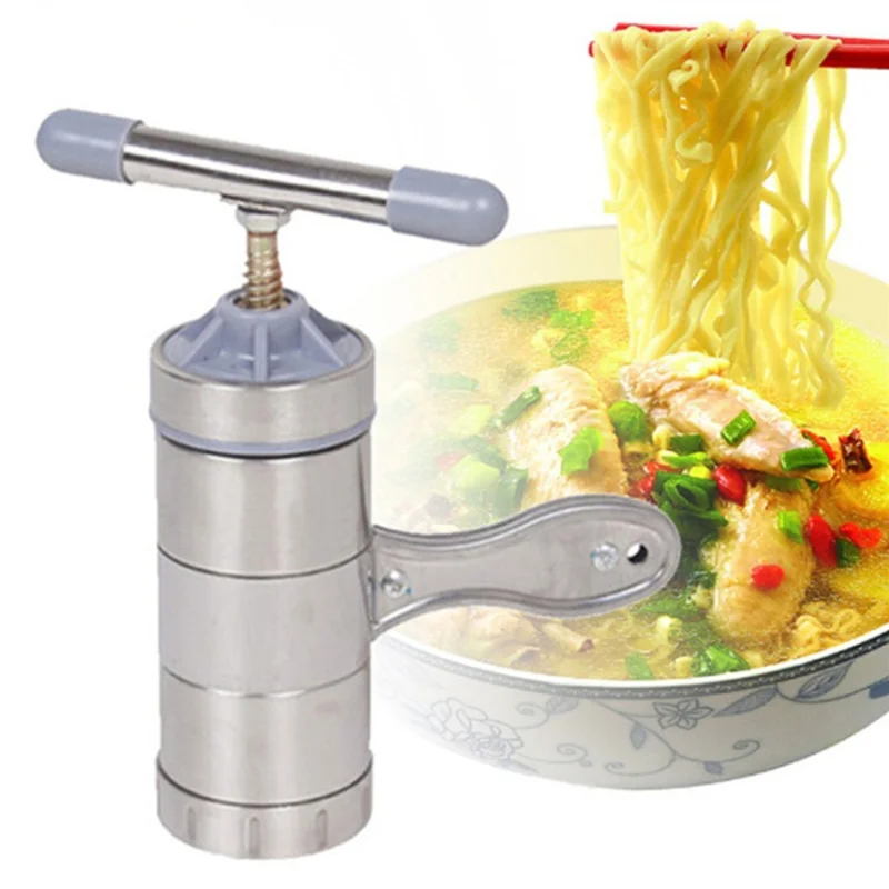 Stainless Steel Noodle Maker Fresh Press Pasta Machine Juicer Cookware Making Spaghetti Kitchen Tools Small Noodle Press home appliances noodle maker motor