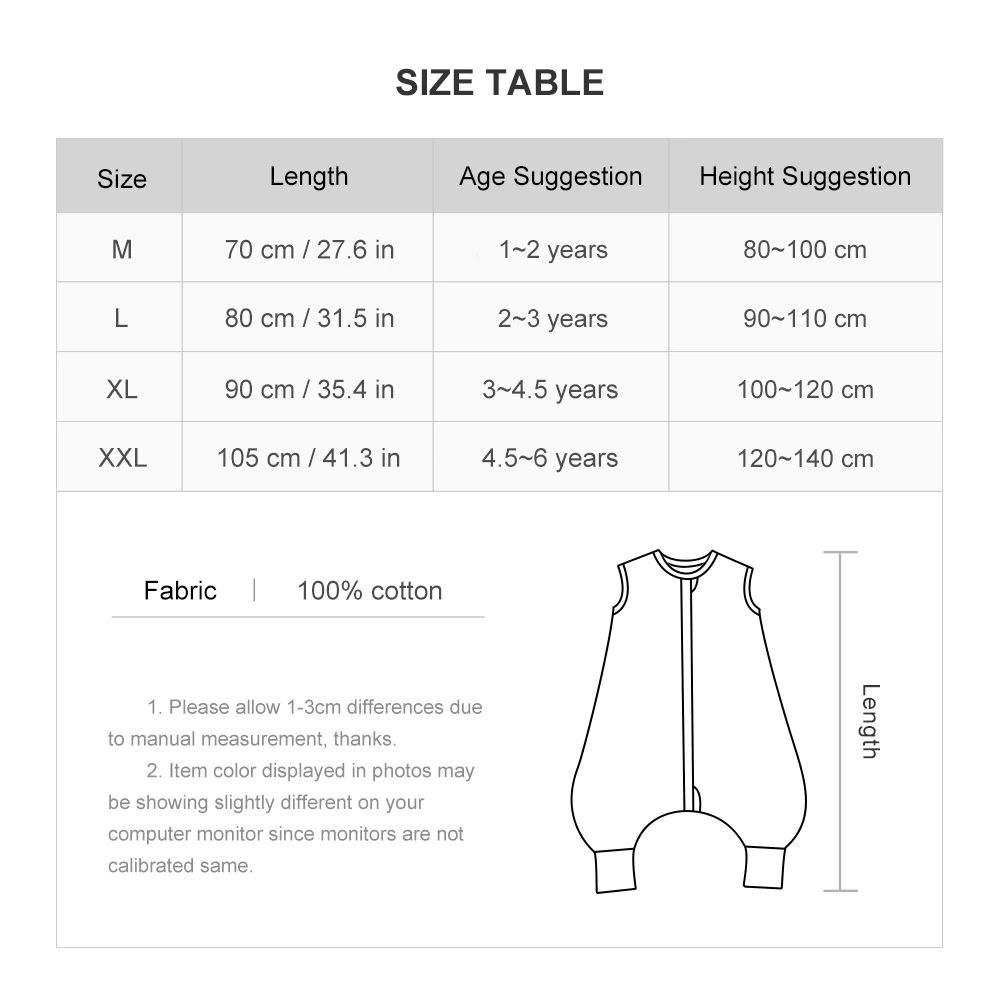 Sleeping Bag For Children 1-6Years Kids Jumpsuit Summer Thin Vest Baby Sleepsack Breathable 100% Cotton Fresh Grass Print Design