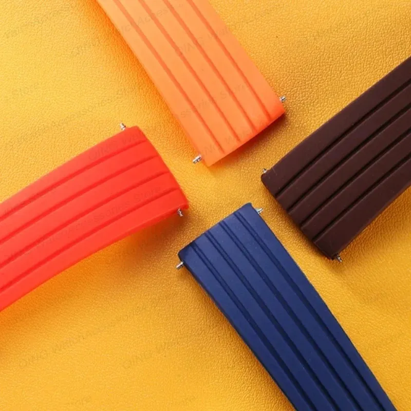 Silicone Wristbelt Rubber Watchband with Quick Release Strap - Universal Men's Bracelet, Various Widths