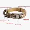Pet Products Outdoor Tactical Dog Collar Metal Buckle Breathability Nylon Collar Medium and Large Dog Training Neck Collar Dog 2