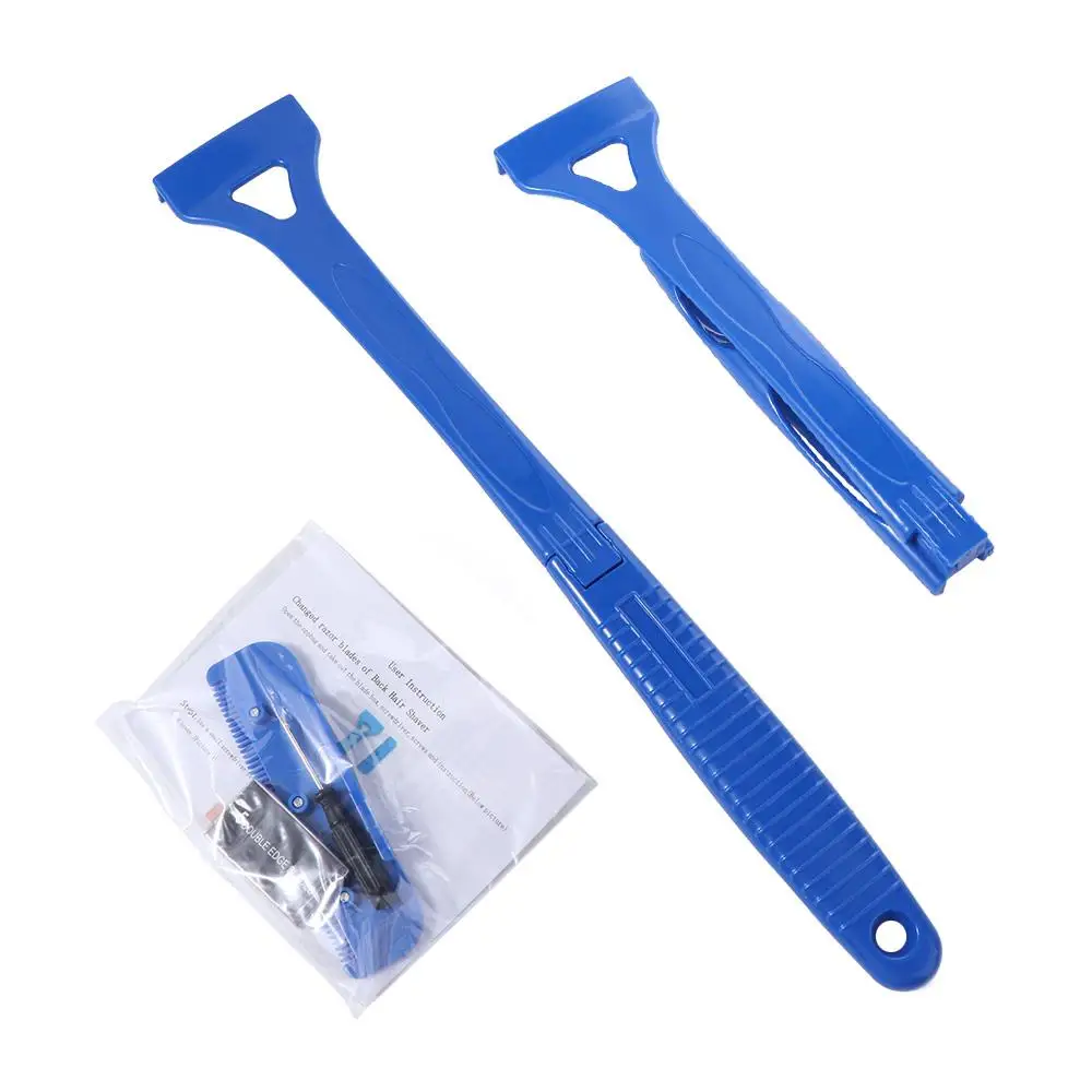 Folding Men Back Shaver Long Handle Replaceable Blades Leg Razor Hanging Hole Smooth Reach Hair Removal Tool Pregnant Women