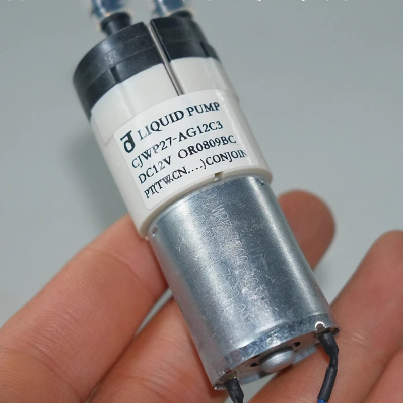 CJWP27-AG12C3 미니 다이어프램 펌프 370 모터 액체 펌프 DC 9V 12V 자흡식 흡입 27mm 티 테이블 물 펌핑 마이크로 펌프
