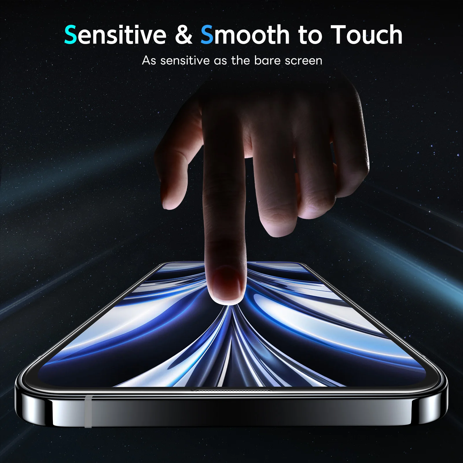 Premium HD Clear Tempered Glass Screen Protector - Easy Install, 2/3 PCS Pack