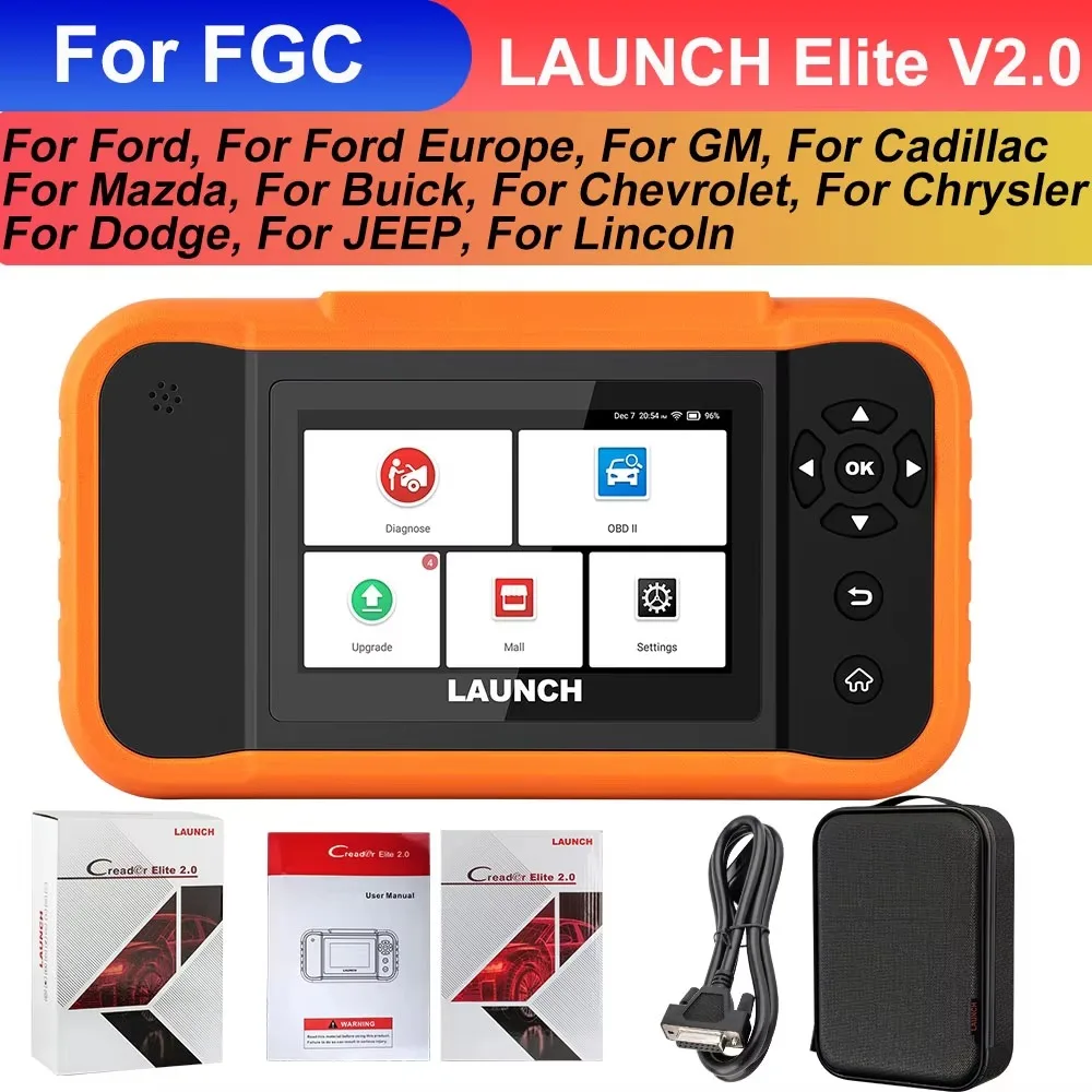 LAUNCH X431 Creader Elite 2.0 FGC用日本車診断ツール FCA SGWフル