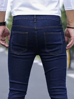 Jean Crayon Classique Avancé pour Homme, Zones Me Man, Doux, Noir, Motard, Denim, Pantalon Solide, 2024 6